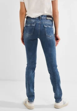 Cecil Jeans*Slim Fit Jeans in Mittelblau mid blue wash