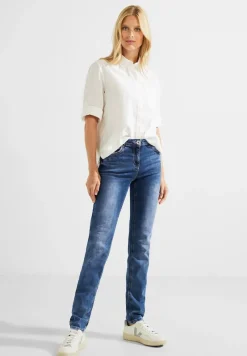 Cecil Jeans*Slim Fit Jeans in Mittelblau mid blue wash