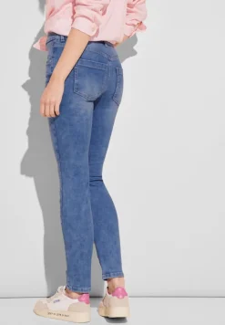 Street One Jeans*Slim Fit Jeans light blue random wash