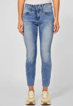 Street One Jeans*Slim Fit Jeans light blue random wash