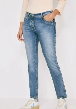 Cecil Jeans*Slim Fit Jeans mit Detail authentic used wash