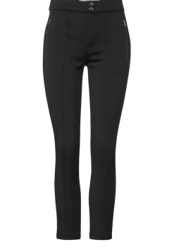 Street One Hosen*Slim Fit Scuba Hose Black