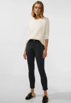 Street One Hosen*Slim Fit Scuba Hose Black