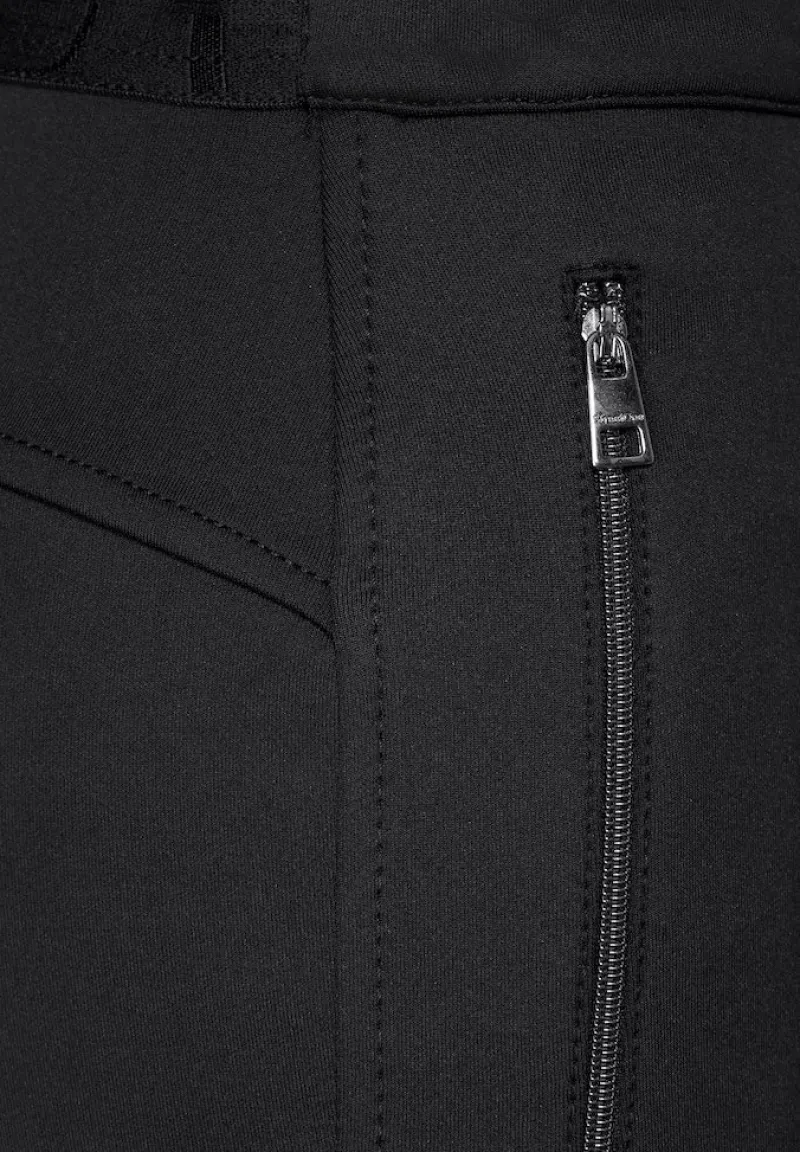 Street One Hosen*Slim Fit Scuba Hose Black