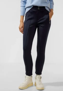 Street One Hosen*Slim Fit Scuba Hose deep blue