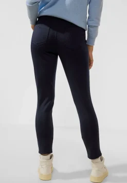 Street One Hosen*Slim Fit Scuba Hose deep blue