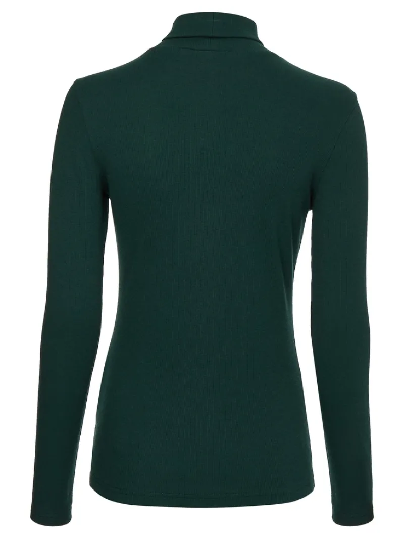 Tommy Hilfiger Shirts*SLIM MODAL RIB ROLL-NK TOP hunter