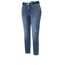 MAC Shorts*Slim Sport mid blue used wash