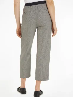 Tommy Hilfiger Hosen*SLIM STRAIGHT LOGO PANT white check