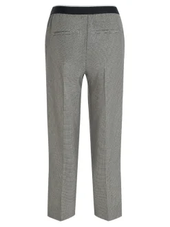 Tommy Hilfiger Hosen*SLIM STRAIGHT LOGO PANT white check