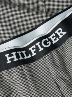Tommy Hilfiger Hosen*SLIM STRAIGHT LOGO PANT white check