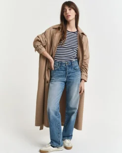 Gant Shirts*SLIM STRIPED T-SHIRT evening blue