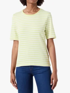 Gant Shirts*SLIM STRIPED T-SHIRT pastel lime