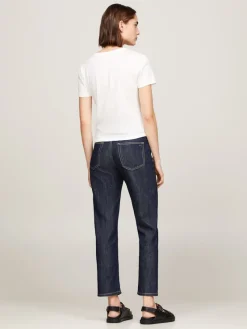 Tommy Hilfiger Shirts*SLIM TRACK HILFIGER C-NK SS ecru