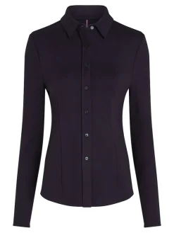 Tommy Hilfiger Blusen*SLIM VISC BUTTON DOWN SHIRT LS desert sky