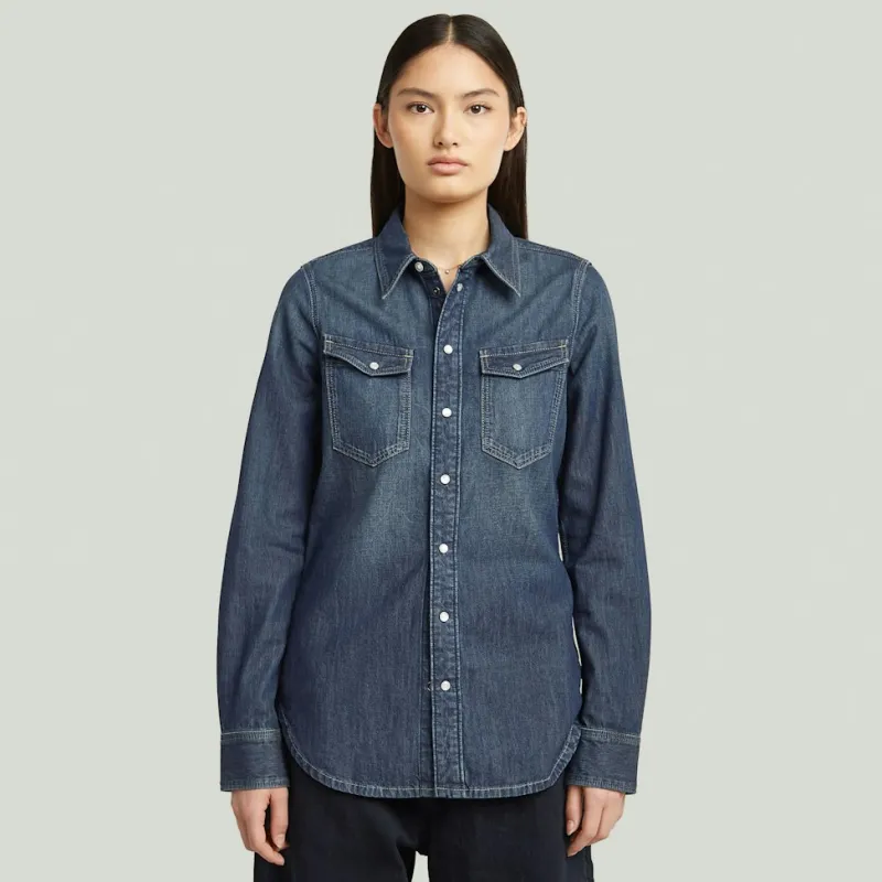 G-star Raw Blusen*Slim western shirt ls wmn antique faded hurricane
