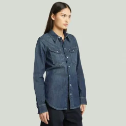 G-star Raw Blusen*Slim western shirt ls wmn antique faded hurricane