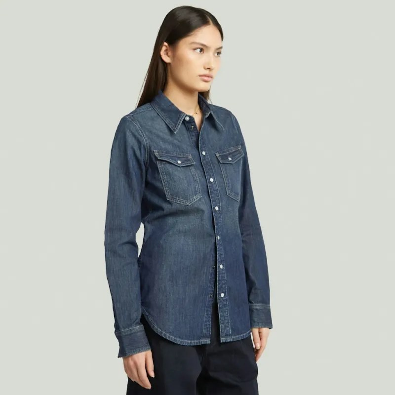 G-star Raw Blusen*Slim western shirt ls wmn antique faded hurricane