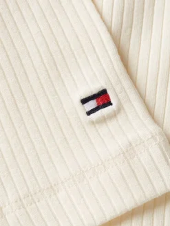 Tommy Hilfiger Shirts*SLIM 5X2 RIB SCOOP-NK LS calico