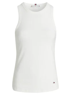 Tommy Hilfiger Shirts*SLIM 5X2 RIB TANK TOP NS ecru