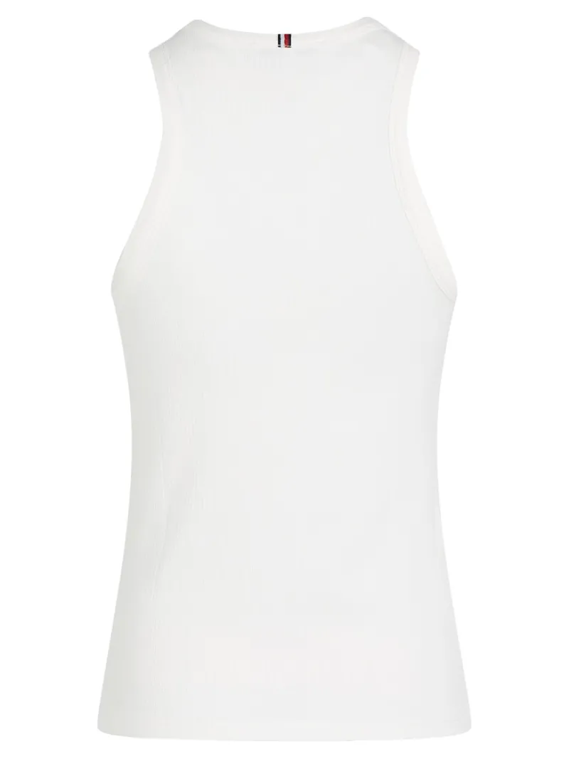 Tommy Hilfiger Shirts*SLIM 5X2 RIB TANK TOP NS ecru