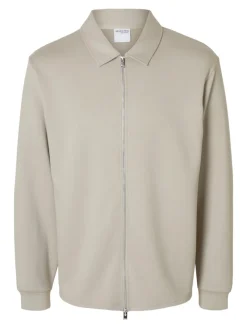 Selected Pullover & Sweatshirts*SLMEMANUEL SOFT FULL ZIP SWEAT NOOS Pure Cashmere