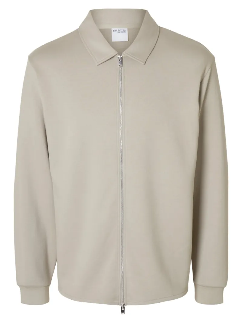 Selected Pullover & Sweatshirts*SLMEMANUEL SOFT FULL ZIP SWEAT NOOS Pure Cashmere