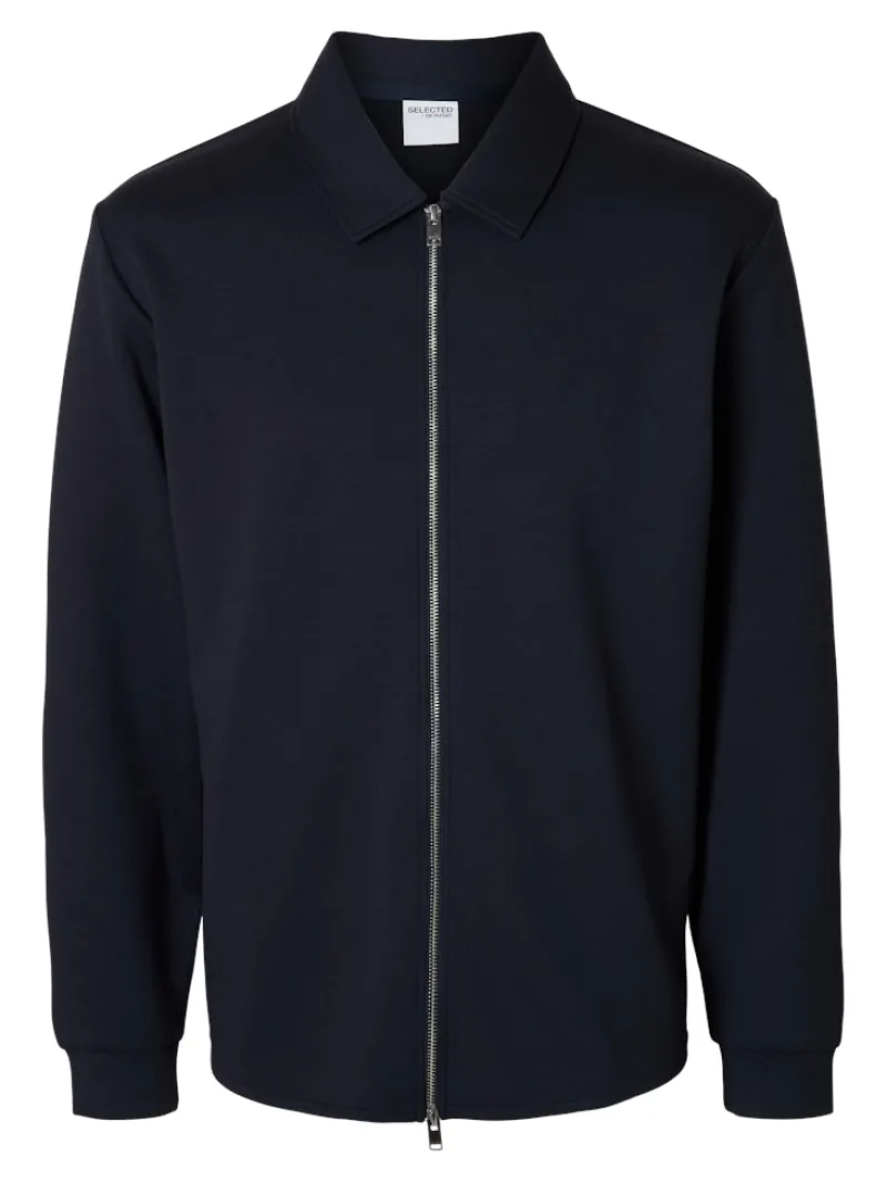 Selected Pullover & Sweatshirts*SLMEMANUEL SOFT FULL ZIP SWEAT NOOS Sky Captain