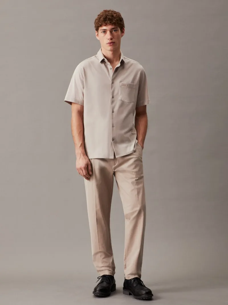Calvin Klein Hemden|Big Boys*SMOOTH COTTON POCKET S/S SHIRT Atmosphere