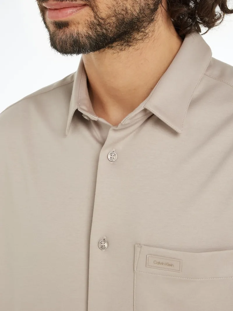 Calvin Klein Hemden|Big Boys*SMOOTH COTTON POCKET S/S SHIRT Atmosphere