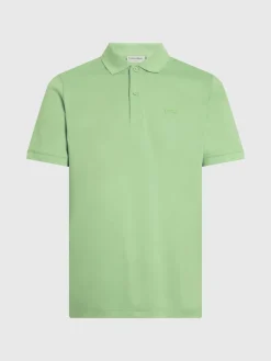 Calvin Klein Shirts|Big Boys*SMOOTH COTTON SLIM POLO Quiet Green
