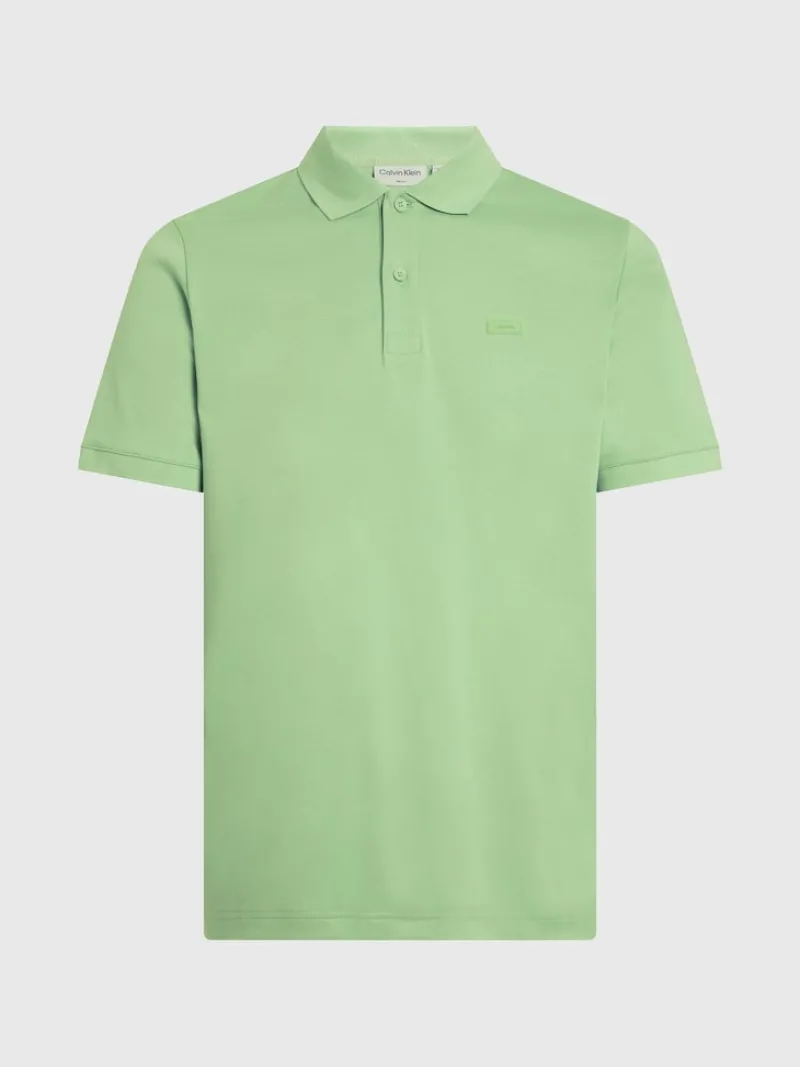 Calvin Klein Shirts|Big Boys*SMOOTH COTTON SLIM POLO Quiet Green