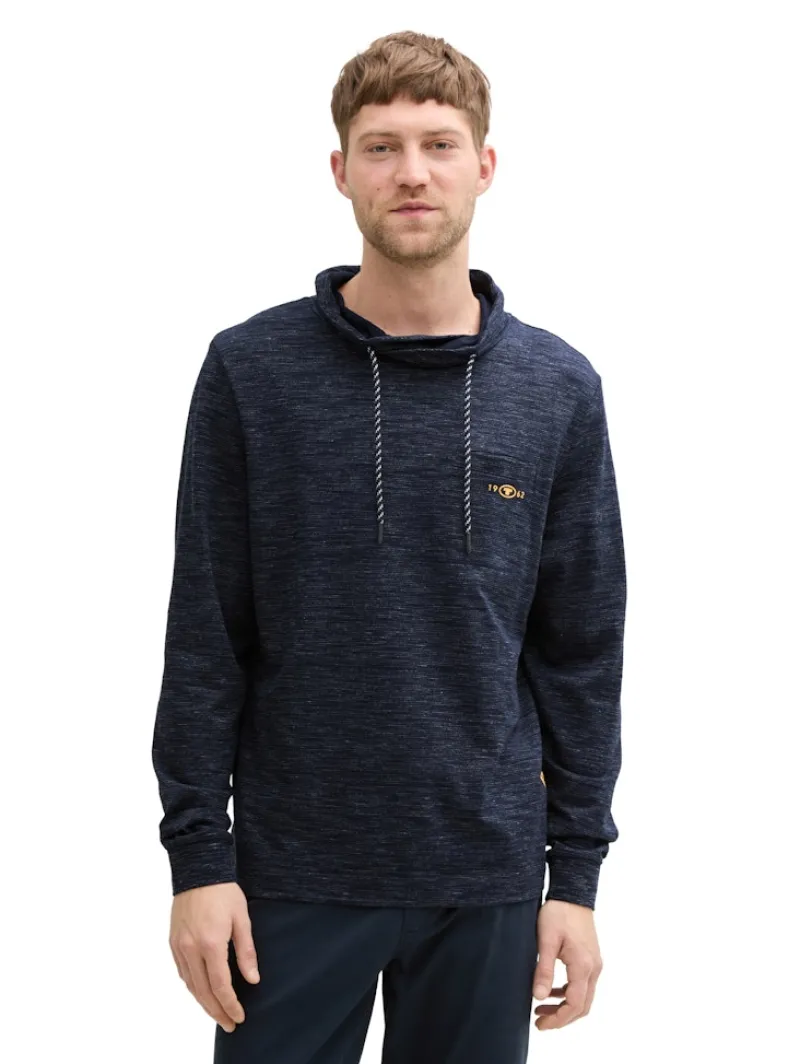 Tom Tailor Shirts|Big Boys*Snood Langarmshirt mit Brusttasche sky captain blue stripy inject