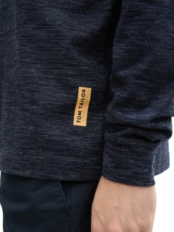 Tom Tailor Shirts|Big Boys*Snood Langarmshirt mit Brusttasche sky captain blue stripy inject