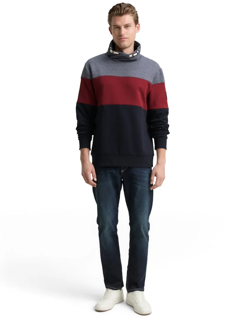 Tom Tailor Big Boys|Pullover & Sweatshirts*Snood Sweatshirt mit Colour Blocking cabarnet bordeaux red