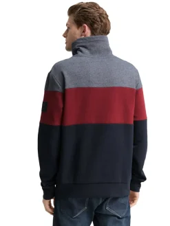 Tom Tailor Big Boys|Pullover & Sweatshirts*Snood Sweatshirt mit Colour Blocking cabarnet bordeaux red