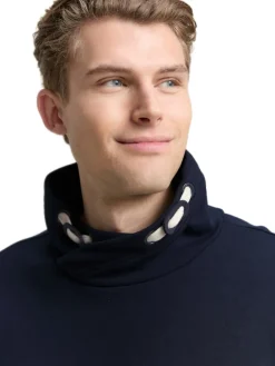 Tom Tailor Pullover & Sweatshirts|Big Boys*Snood Sweatshirt mit Colour Blocking navy grindle structure