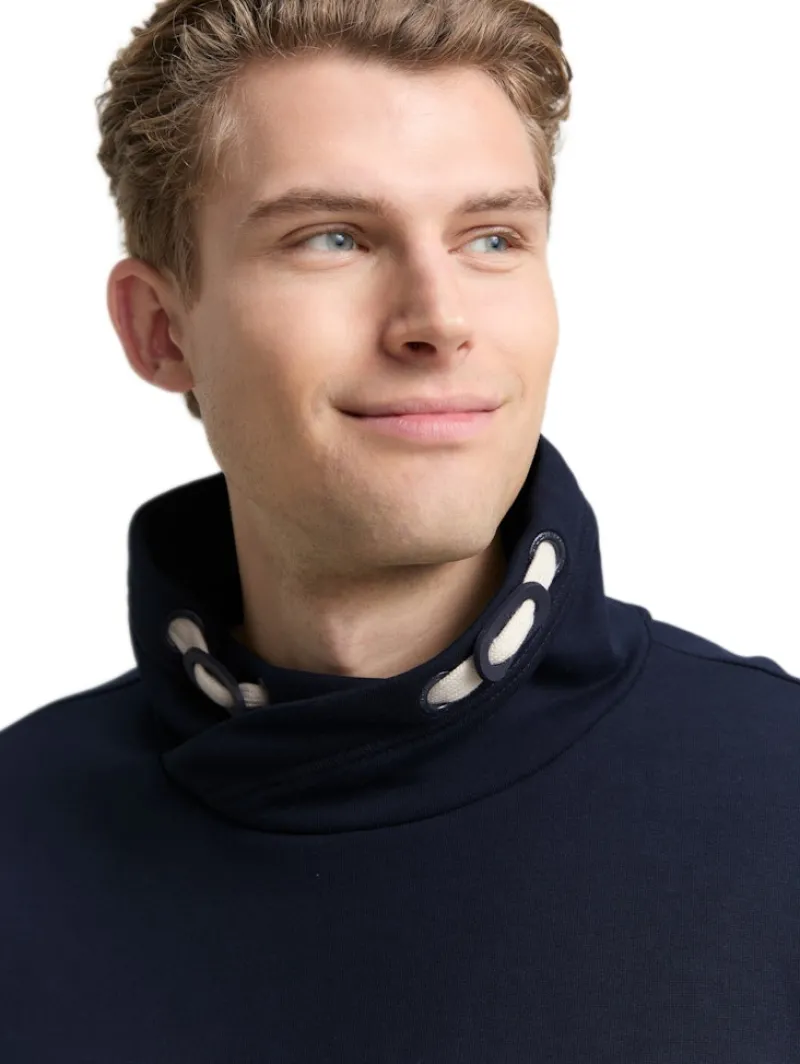 Tom Tailor Pullover & Sweatshirts|Big Boys*Snood Sweatshirt mit Colour Blocking navy grindle structure