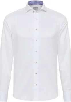 ETERNA Hemden|Big Boys*Soft Luxury Shirt Twill Langarm off-white