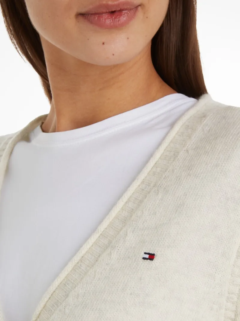 Tommy Hilfiger Pullover & Sweatshirts*SOFT WOOL V-NK CARDIGAN ancient white