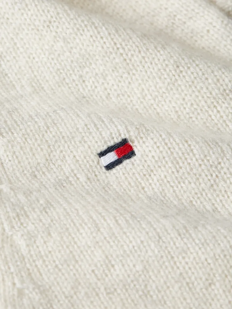 Tommy Hilfiger Pullover & Sweatshirts*SOFT WOOL V-NK CARDIGAN ancient white