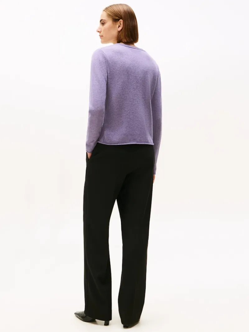 Tommy Hilfiger Pullover & Sweatshirts*SOFT WOOL V-NK LS SWEATER lilac heather