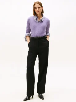 Tommy Hilfiger Pullover & Sweatshirts*SOFT WOOL V-NK LS SWEATER lilac heather