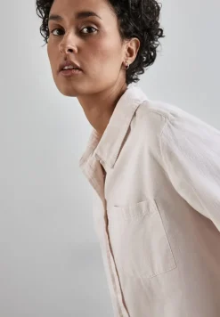 Street One Blusen*Softe Cord-Bluse lucid white