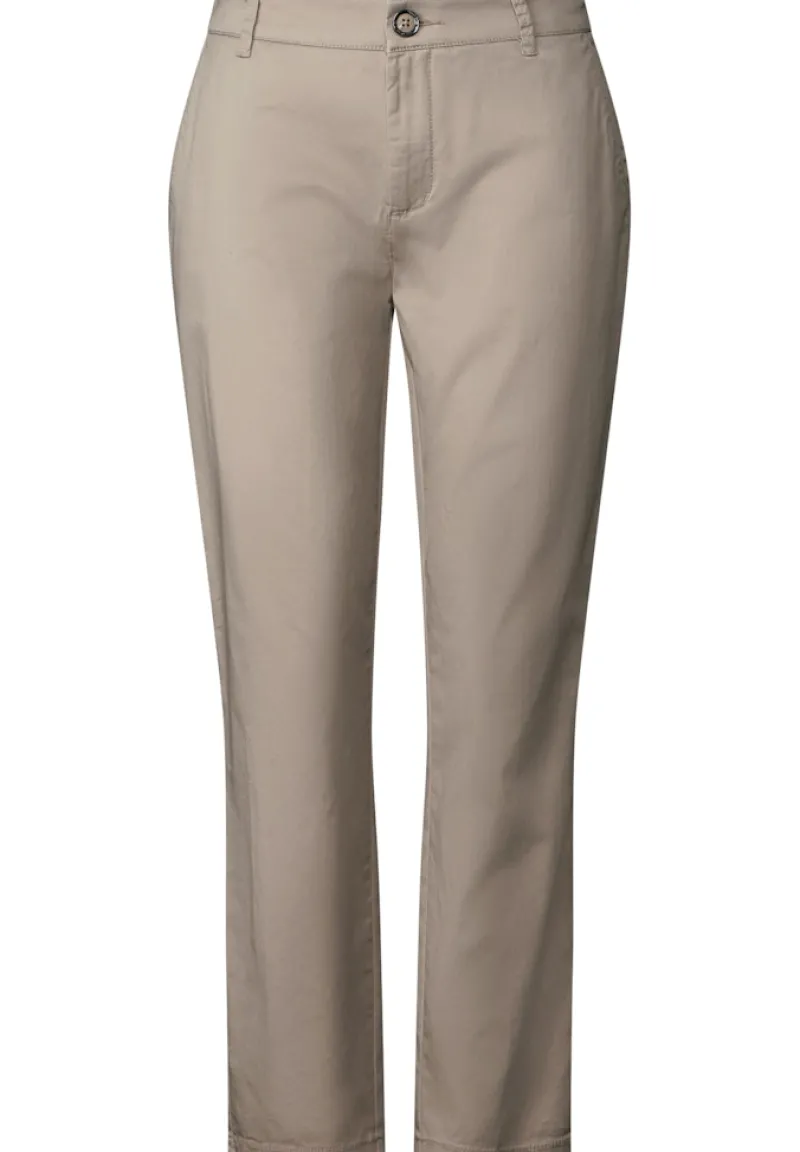 Street One Hosen*Softe Twill Chino buff grey