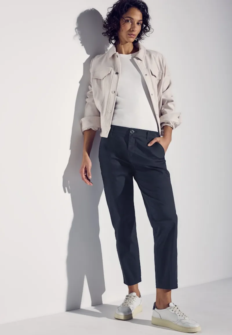 Street One Hosen*Softe Twill Chino deep blue
