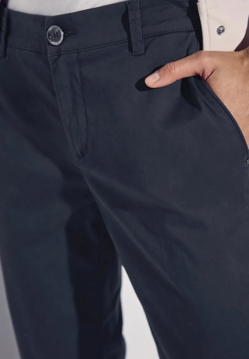 Street One Hosen*Softe Twill Chino deep blue