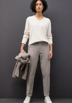 Street One Hosen*Softe Velvet Chino cinder grey