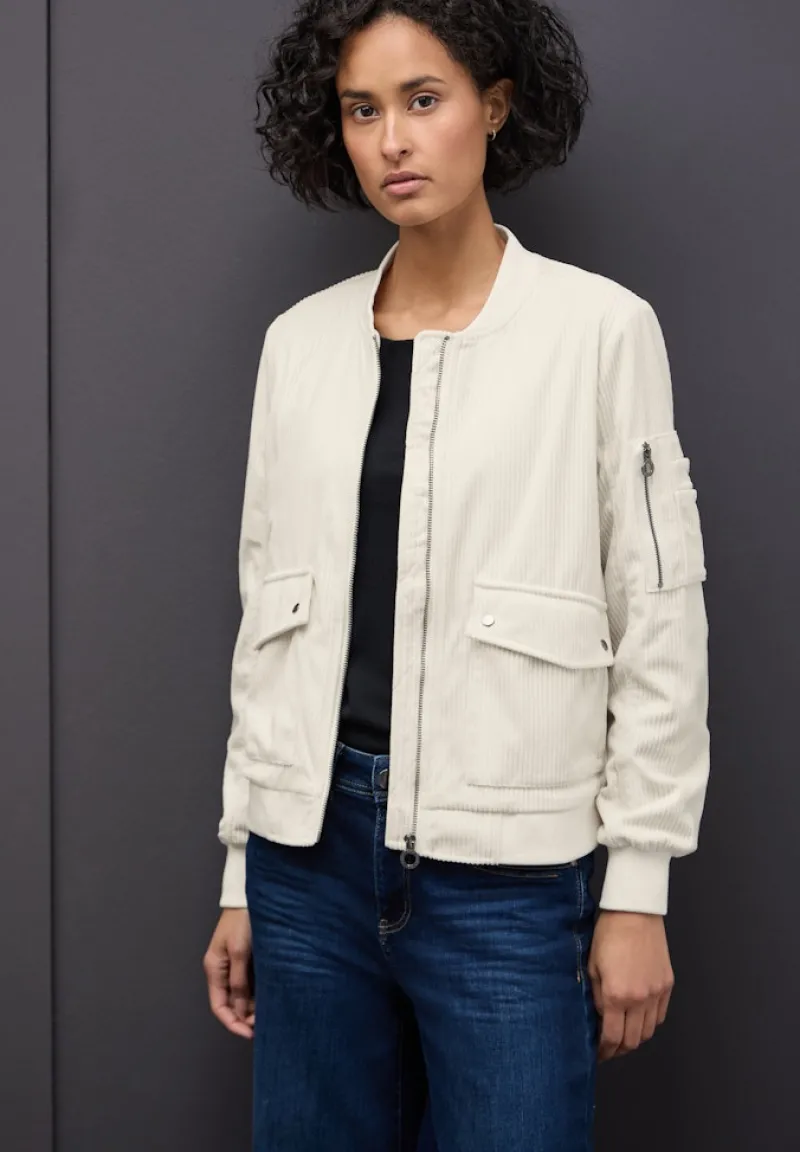 Street One Jacken*Softer Cord-Blouson soft beige