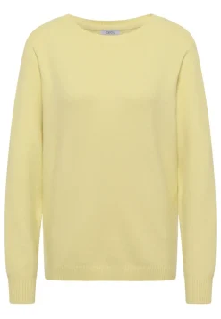 Cecil Pullover & Sweatshirts*Softer Pullover in Unifarbe iced yellow